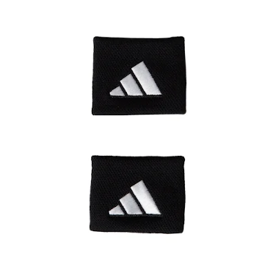 Muñequeras Adidas Pequeñas Negro/Blanco
