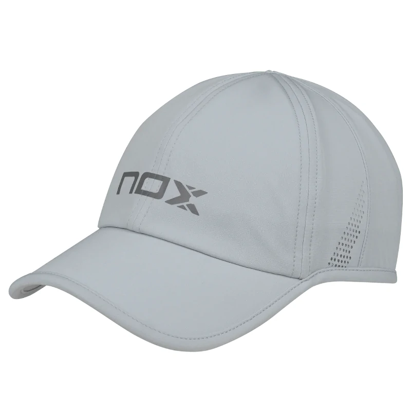 Gorra Nox Gris Logo Negro