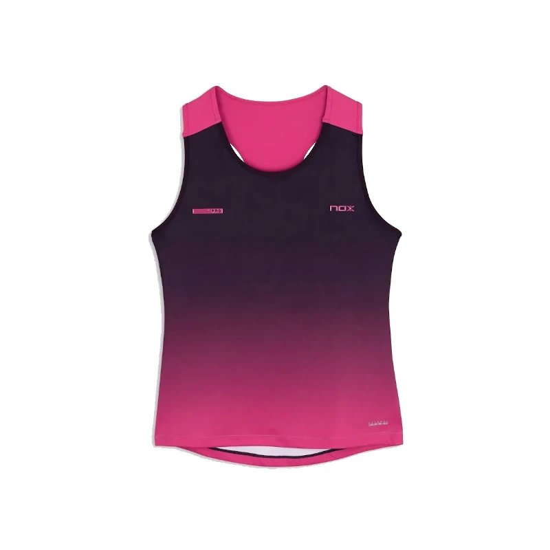 Camiseta Tirantes Mujer Nox Pro Blackberry Rose Degraded