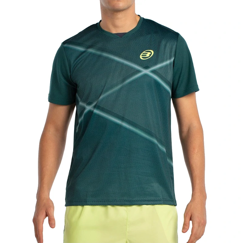 Camiseta Bullpadel Ladra Verde Oscuro 2025