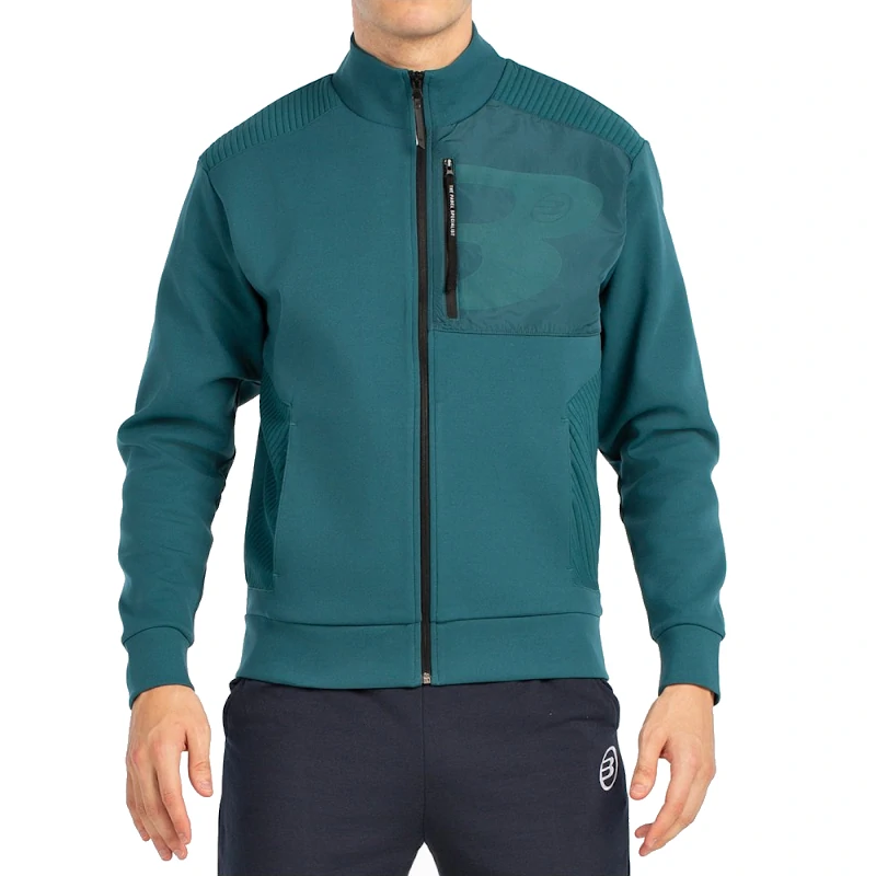 Sudadera Bullpadel Breen Verde Oscuro
